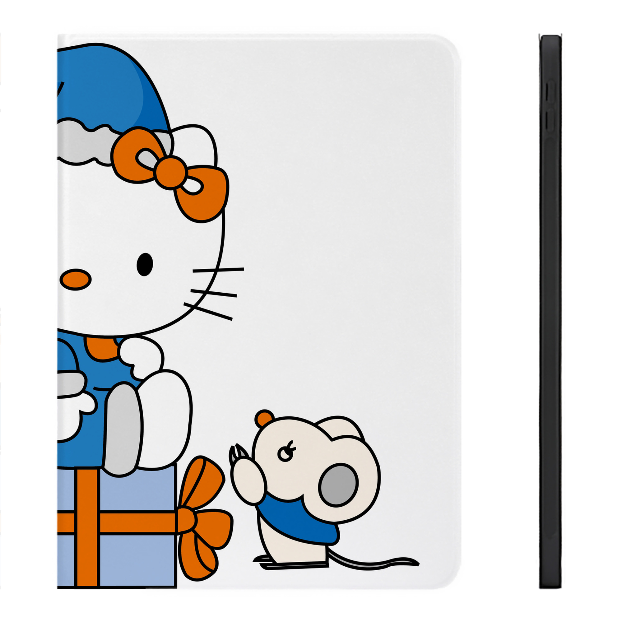 （画像用） Hello Kitty ハローキティ IPadケース ペンホルダー付き ブックスタイルデザイン